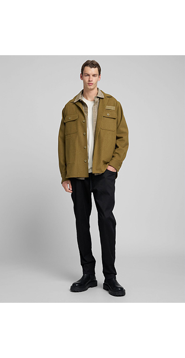 リラックステーパードLANNY Touch denim 詳細画像 ブラック 1